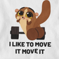 "MOVE IT" Unisex Hoodie (Bedruckung vorne)